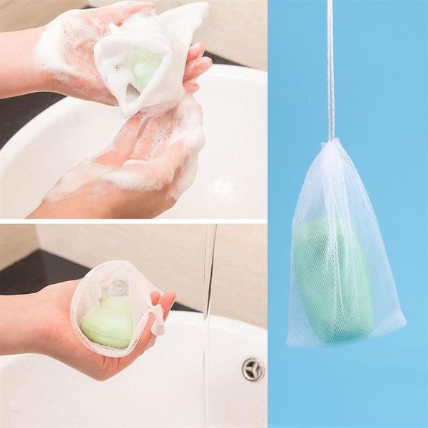 

10шт отшелушивающие сетчатую сетку saver saver pouch bubble foam net handmade soap mesh bag body faceial tool tool jllrna ffshop2001