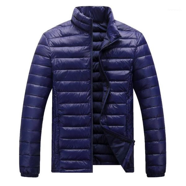 

new winter jacket men lightweight down jacket cotton fashion collar casual large size men winter zz521, Black