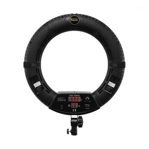 

flashes fd-480ii 18" studio dimmable led ring lamp sets 480 video light pographic lighting + stand (2m)+ bag anchor live1