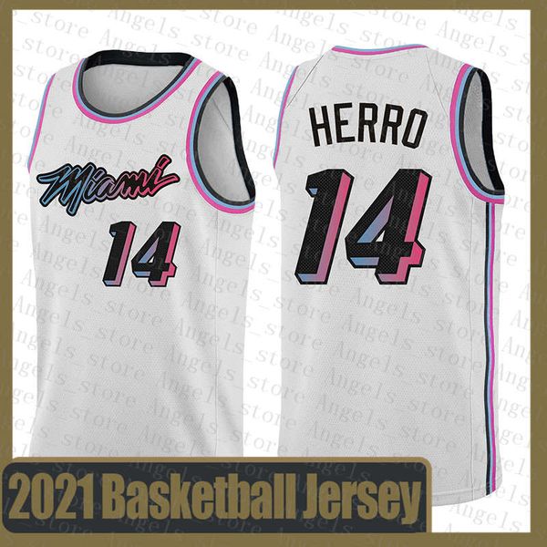 

tyler 14 herro miami heat new basketball jersey 2020 2021 new devin 1 booker ja 12 morant, Black;red