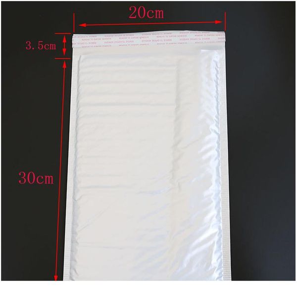 

10 шт. (20 * 30 см + 3,5 см) белая бумага конверт подарок технологии пузырькой сумки 1 bbyyzu