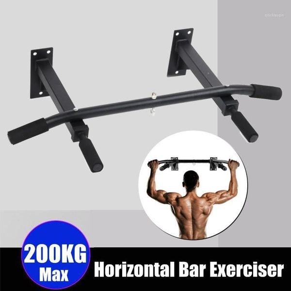

horizontal bars support 200kg black heavy duty chin pull up bar wall mounted exercise workout fitness home gym1