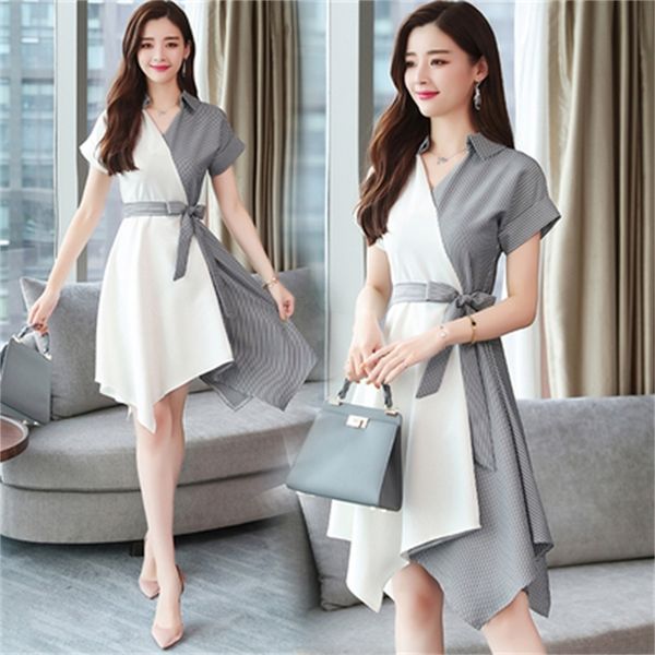 

shredded female korean dress ladies'evening dresses in women's summer wear ddpj, Black;gray