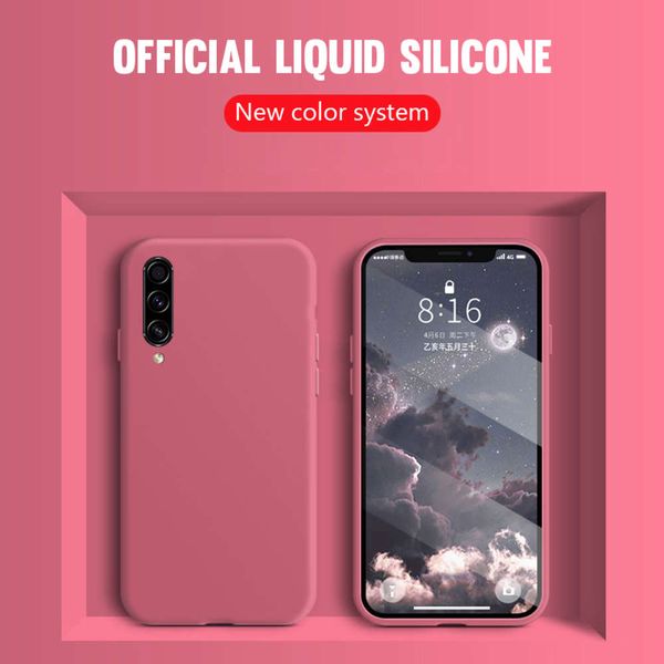 

thin soft case for samsung galaxy a71 a51 a31 s20 ultra plus a30s a50s a40 a70 a80 s10e m30 m20 original liquid silicone cover