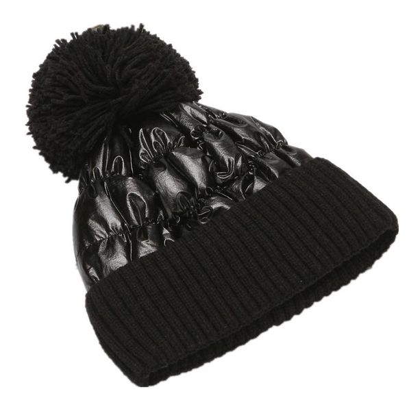 

beanie/skull caps winter hat skullies beanies warm pompom women beanie knitted female outdoor leisure cap, Blue;gray