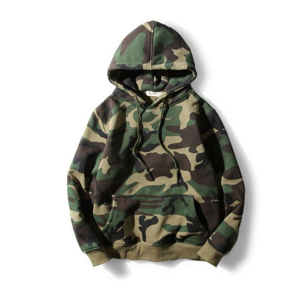

hooded hoodie autumn winter camouflage long sleeve of casual men u1r2, Black