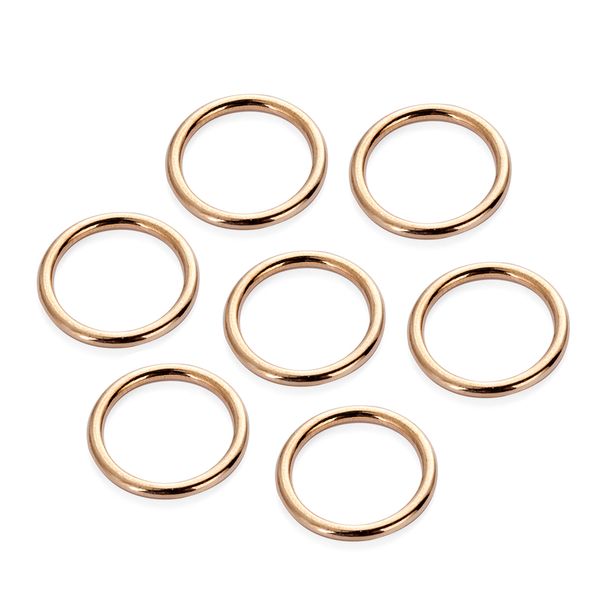

10pcs/lot 15mm/20mm/25mm/30mm/35mm black bronze gold silver circle ring connection alloy metal shoes bags belt buckles diy, Slivery;black
