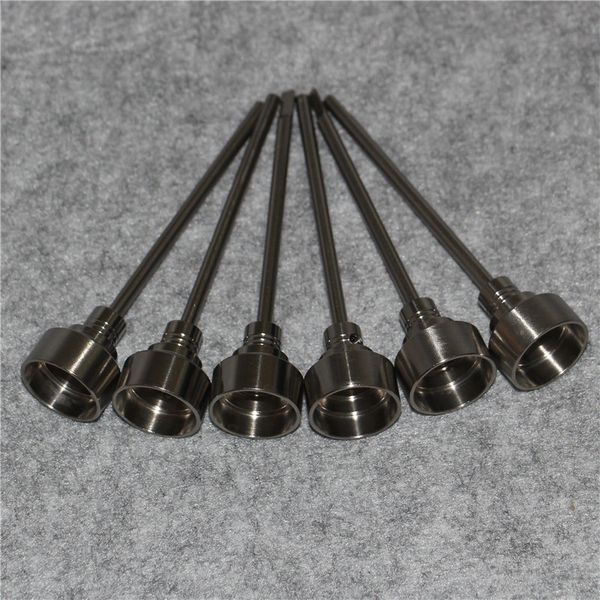 

universal hand tools tabacco 2 in 1 titanium nail 18 20mm gr2 ti nails with carb cap dabber tool for slicone jar dab container