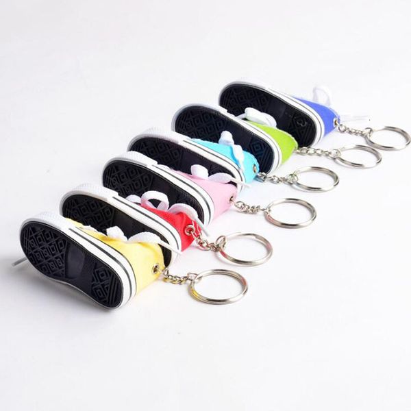 

spot casual wholesale canvas key chain color shoes pendant promotional gifts