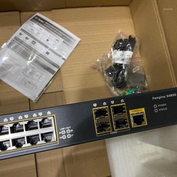 

fiberhome s4800-285-gf-ac 24 port 4-optical port managed full gigabit switch1