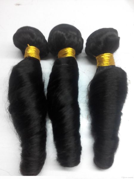 

natural color brazilian loose wave hair products 100% human hair weave 10-30 inchs brazilian virgin hair extension, Black