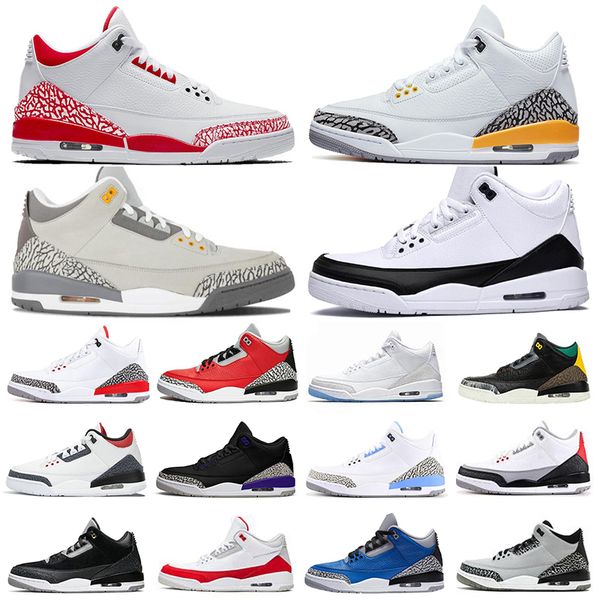 

new style court purple mens basketball shoes laser orange chicago unc red cement varsity royal katrina 3s mens trainers sports sneakers