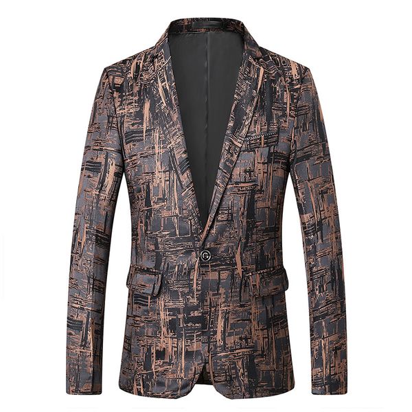 

2020 new classic luxury from autumn men long spring release terno occasional blazer printing zjp2, White;black