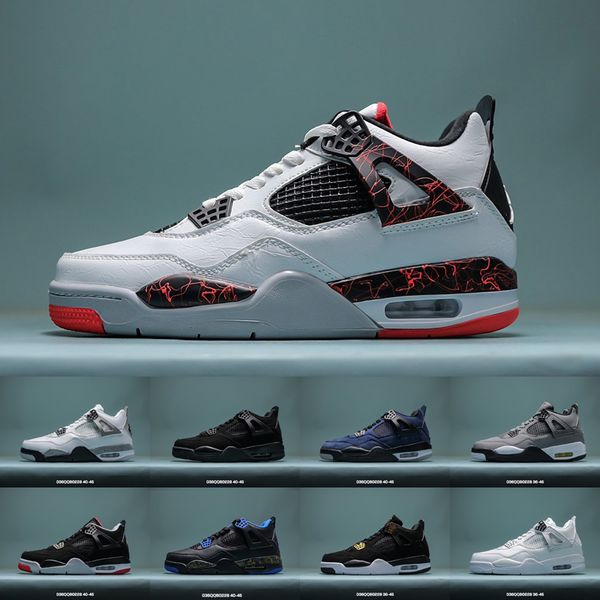 

2020 discount new fashion tattoo jack jumpman mens basketball shoes 4 4s houston black white cement nrg royalty classic spo