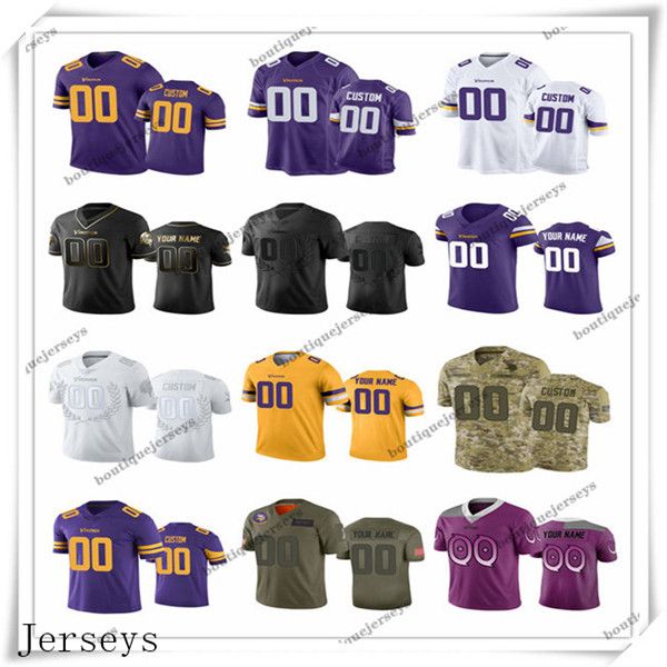 

custom minnesota vikings men women youth kids #00 any name and number black white green purple yellow football jerseys, Black;red