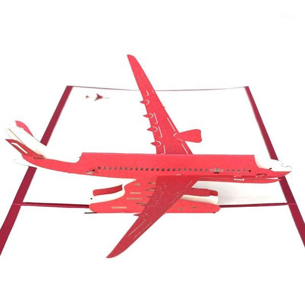 

3d up airplane greeting cards christmas birthday valentine invitation1