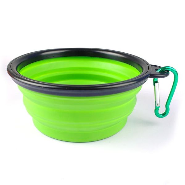 

sile collapsible feeding bowl dog water dish cat portable feeder puppy pet travel bowls sile col sqcywo