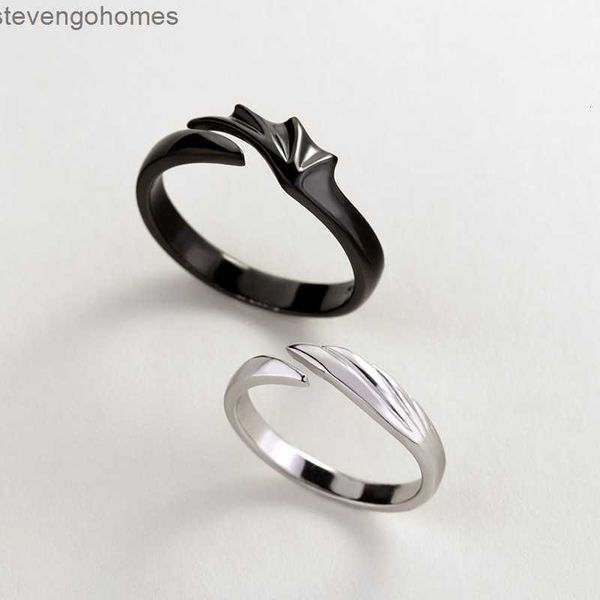

factorybk57couple jinyuan design s925 pure simple silver angel ring