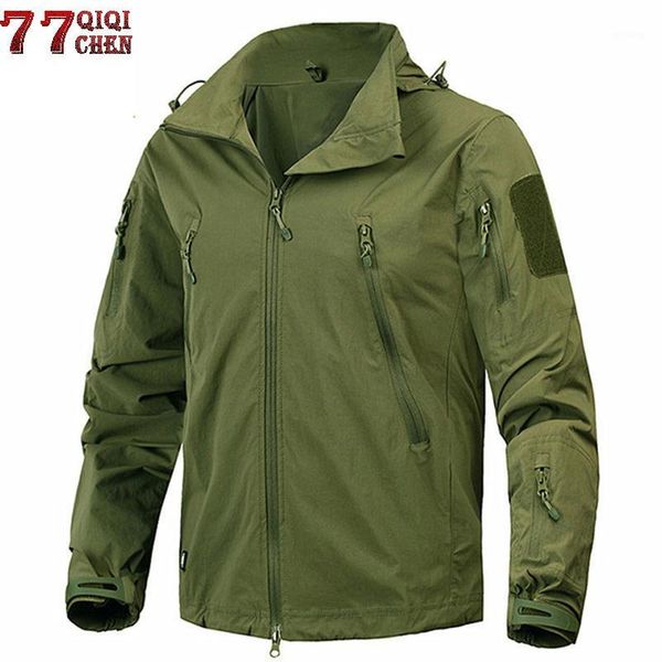 

new 2020 waterproof windproof tactical jacket outwear us army breathable nylon light windbreaker coat jaqueta masculina1, Black;brown