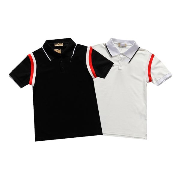

2020 new designers t shirts mens summer polo short sleeve fashion casual letter printing men t-shirt, White;black