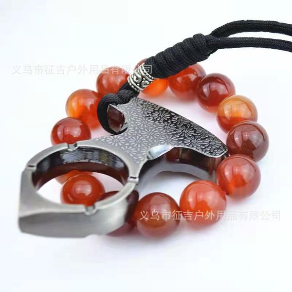 

self defense finger tiger survival key chain with broken window iron fist two finger clasp alloy hand brace for legal weapon combat 007