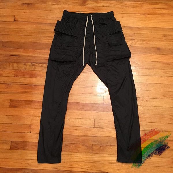 

2021ss multi pocket pants men women 1 joggers drawstring sweatpants trousers, Black