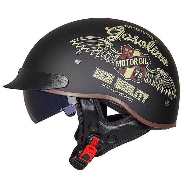 

motorcycle helmets casco moto retro helmet scooter vintage half face biker motorbike crash dot certification