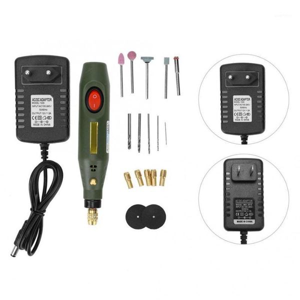 

19pcs electric grinder machine set mini adjustable speed drill kit polisher hand tool 18w electric polishing tool1