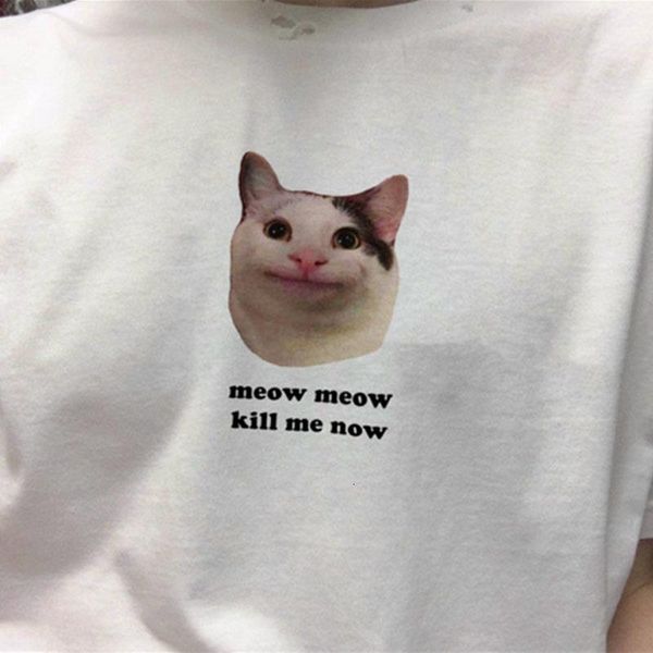 

мода графические женские рубашки симпатичные кошка печать футболка девушка лайды tumblr tee хипстер одежда женская футболка топ tees, White