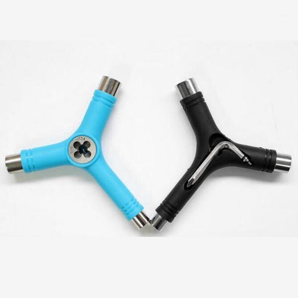 

blue or black skate tool skateboard tool y-tool aluminium alloy all in one1
