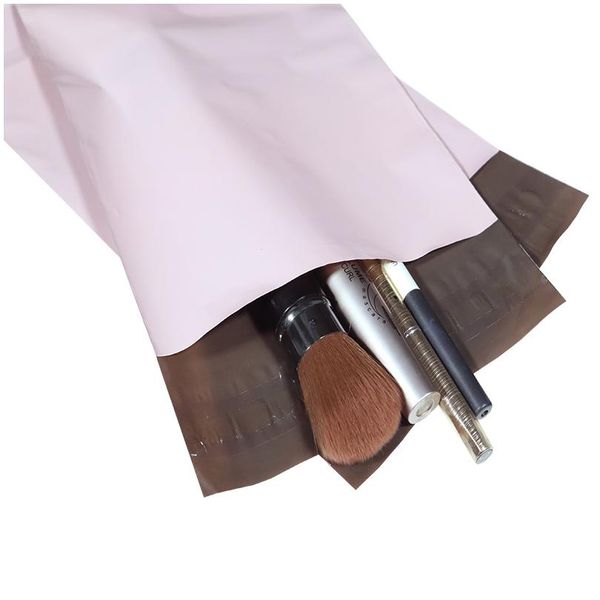 

10 шт. светло-розовый полиэтилерт самоклеящийся почтовый пакет почтовые пакет почтовые клей уплотнение почтовой сумки подарочные сумки курье