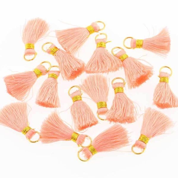 

30pcs mini polyester silk tassel diy boho jewelry making supplies bracelet necklace finding fringe trim pendants small tassels h jllxzg