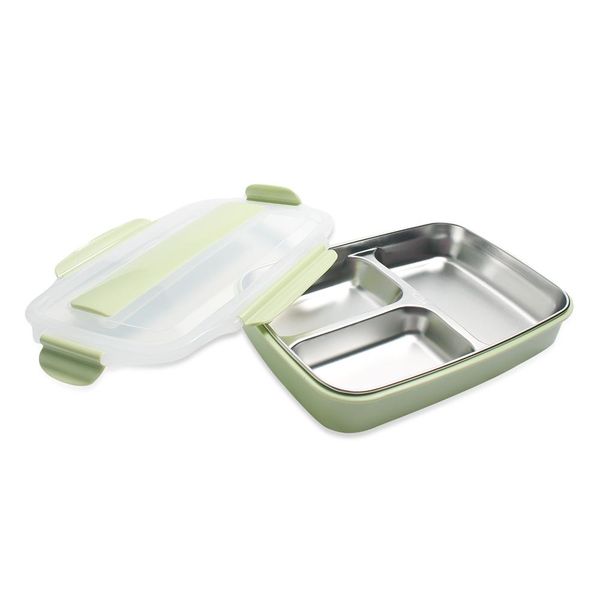 

lunch box stainless steel 304 kids lunch box 4 grids bento box with compartment microwave 1l food container dinnerwear bbyaxg