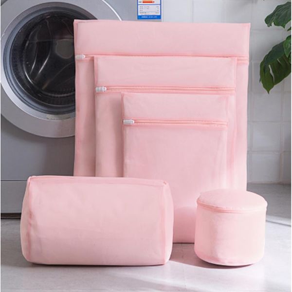 

laundry bags 1 pcs pink underwear bag lingerie socks clothes bra washing embroidery classified pouch household cleaning