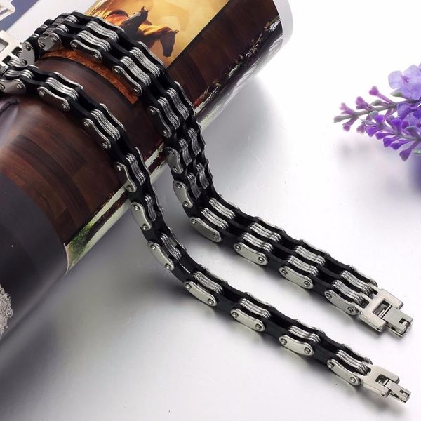 

livvy 2017 punk bicycle bracelet bracelet man mixed sports bike riding motorcycle person cool boy stainless steel jewelry wmttxl