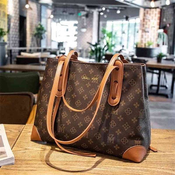 

autumn and winter women's capacity child mother fashion old flower tot single shoulder large shopping bag 50% clearance sale