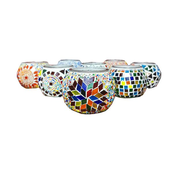 

creative moroccan turkey mosaic glass votive candle holder tea light candelabra candlestick home decor tablecenterpiece