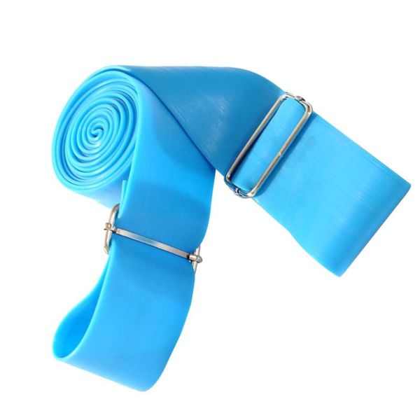 

resistance bands strength training band physical yoga elastic tension strap with 2 buckles for exercise fitness (blue)