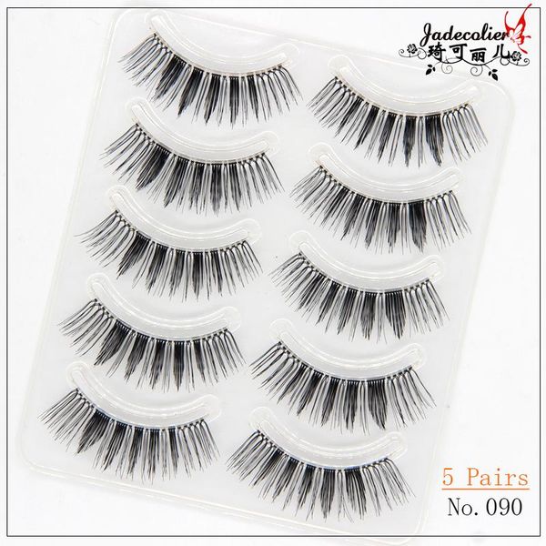 

false eyelashes 5 pairs hand made natural strip cross messy thick long fake soft daily dating makeup tools