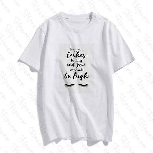 

women's t-shirt eyelash art for fashion women t shirt aesthetic vintage gothic punk cotton short sleeve plus size tees tee femme1, White