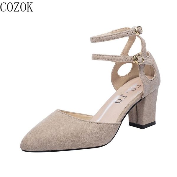 

ladies baotou sandals fashion mature women shoes wild women sandals pure color simple shoes, Black