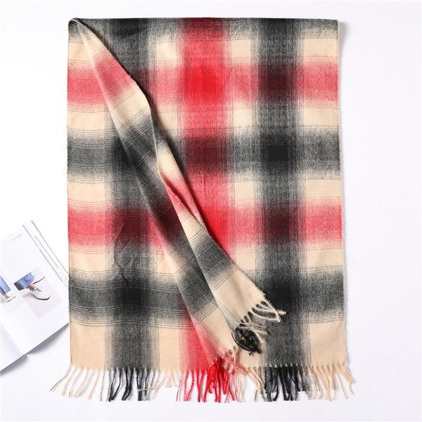 

2020 дизайн бренд женщины шарф мода плед тепло толстые кашемировые шарфы для леди зимние платки и обертывания бандана пашмина wmtwad bdesyba, Blue;gray