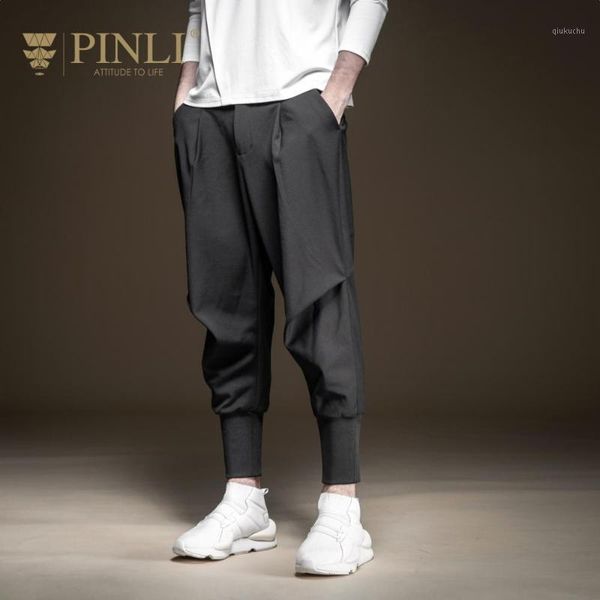 

fashion casual male 2020 summer men's autumn black grey leggings loose solid color pants trousers b1933172291