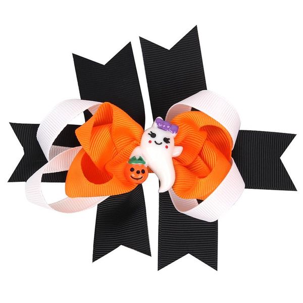

2pcs baby halloween hairpins flower bow small barrettes newborn cute headwear kids girls hair clips headband hair accessories wmtvzp, Slivery;white