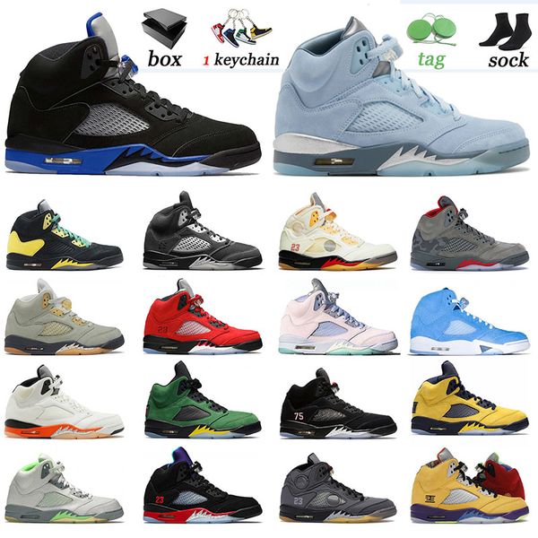 

easter 5 5s men basketball shoes racer blue jumpman sneakers raging anthracite blue bird shattered backboard unc jade horizon mens trainers