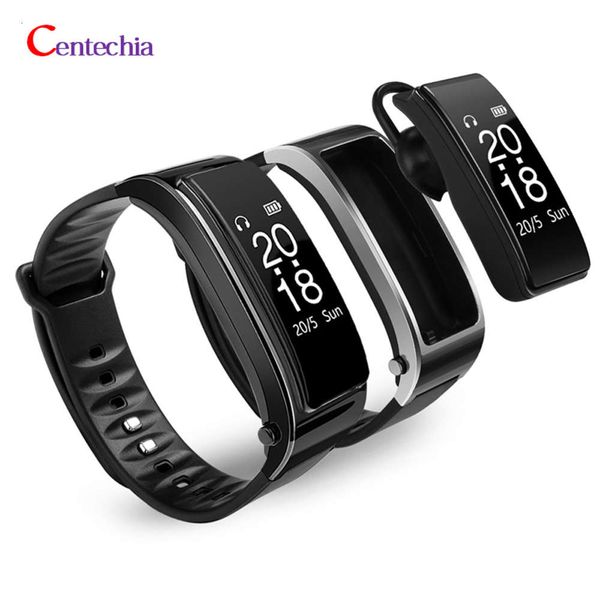

bluetooth headset hands talk heart rate monitor intelligent watch exercise pedometer tracker fitns wristband