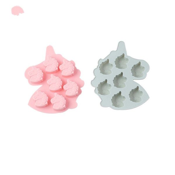

7 lattice cartoon unicorn shape cake moulds handmade diy chocolate mold blue green white color baking mould household 2 7yx e1