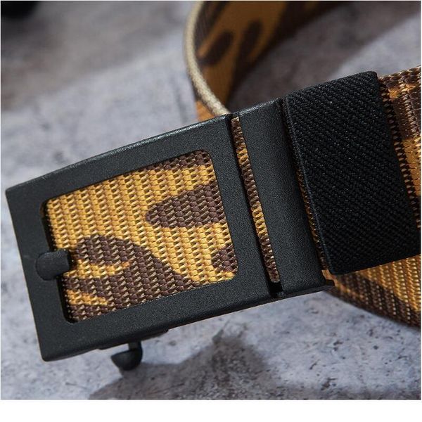 

new flame matic buckle men's belt outdoor sports military tactical belts canvas waist band metal buckle nylon army m jllolv, Black;brown