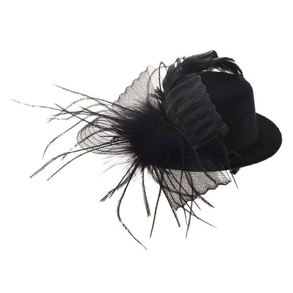 

hair accessories organza veil foil hat mini clip
