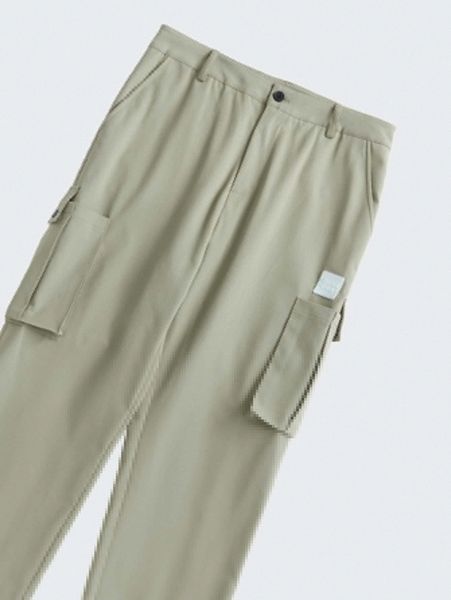 

men drawstring waist slant pocket pants u2f7#, Black